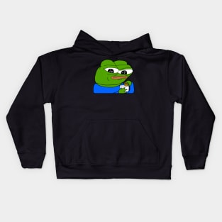 Cookies And Milk Pepe Kids Hoodie